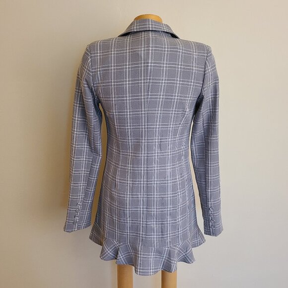Forever 21 Glen Plaid Blazer Mini Dress - NWT - Picture 2 of 9